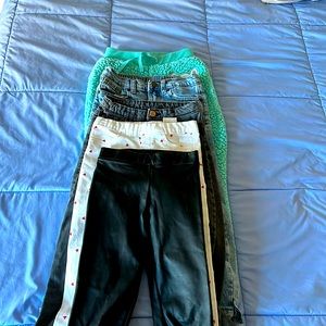 H&M, Cat&Jack girl bottom bundle, size 6-7, all gently used.
